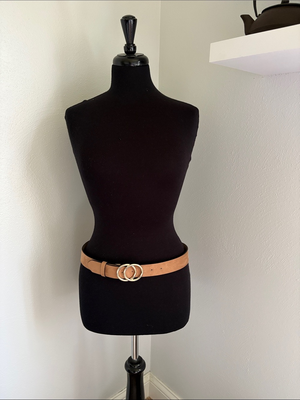 H&M Classic Tan Double-Ring Women's Belt in Tan
